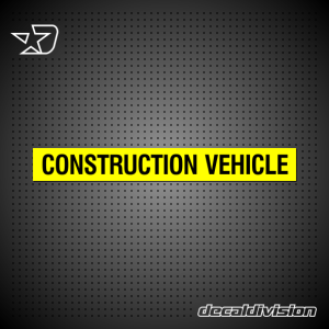 Construction Vehicle Sticker